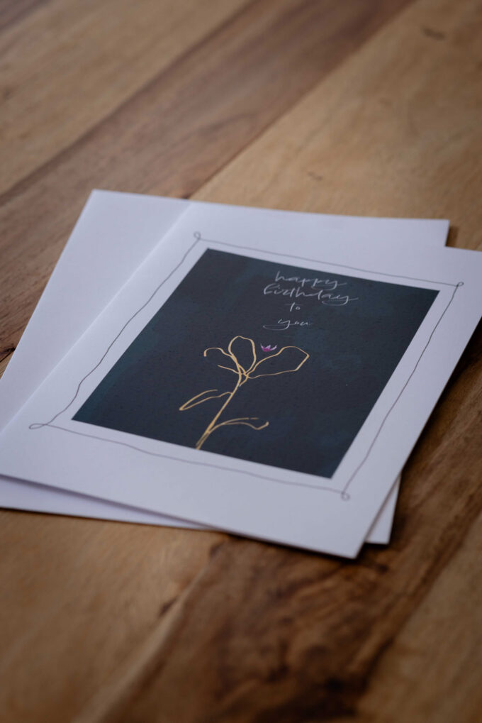 Geburtstagskarte «Wachsende Blume» – Bild 2