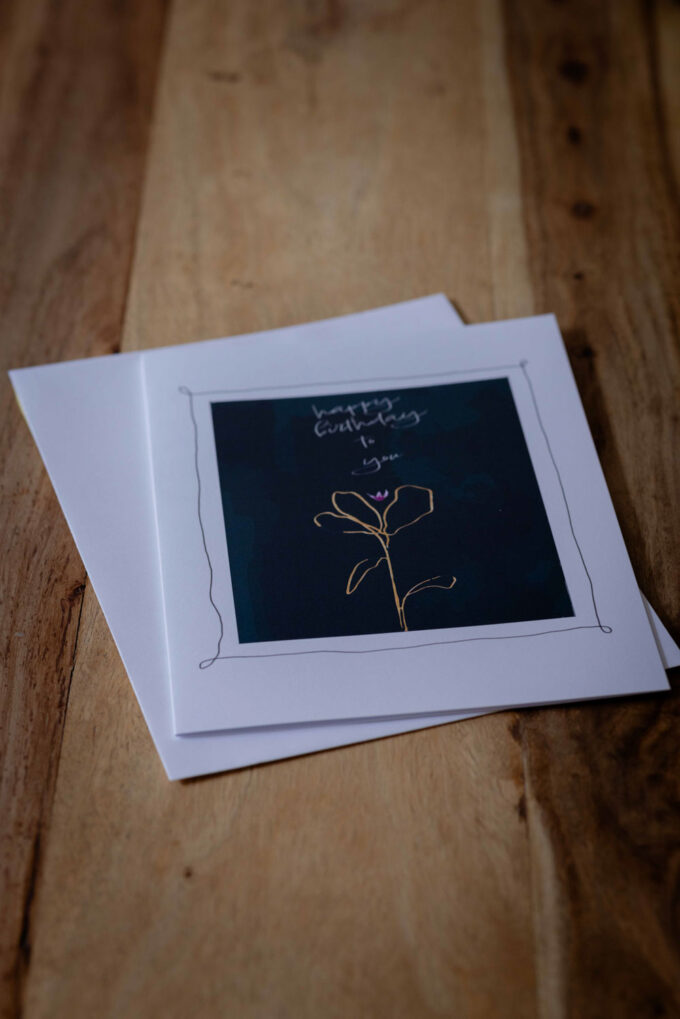 Geburtstagskarte «Wachsende Blume» – Bild 3