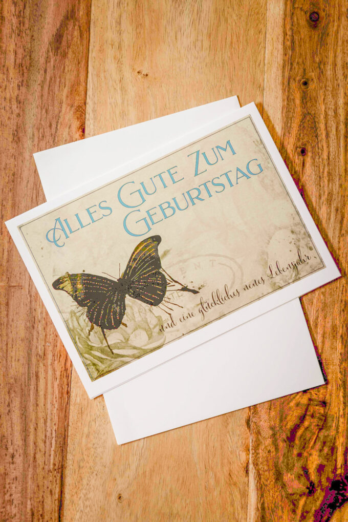 Geburtstagskarte «Der Schmetterling»