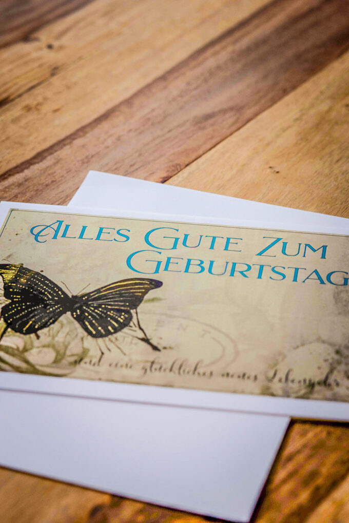 Geburtstagskarte «Der Schmetterling» – Bild 3