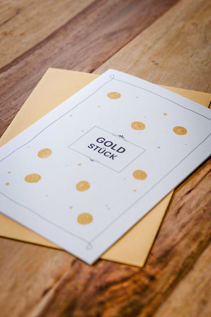 Kunstkarte "Goldstück" – Bild 2