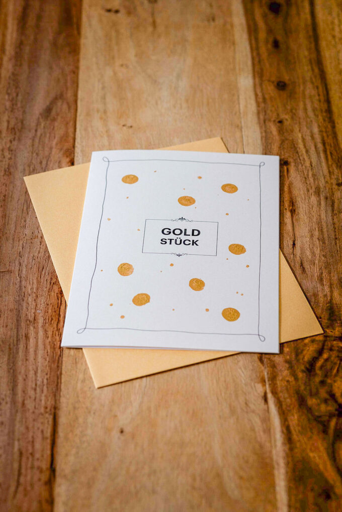 Kunstkarte "Goldstück" – Bild 3