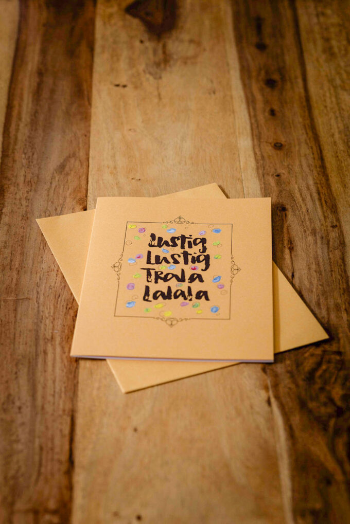 Kunstkarte "Lustig, Lustig, Tralalala" – Bild 3