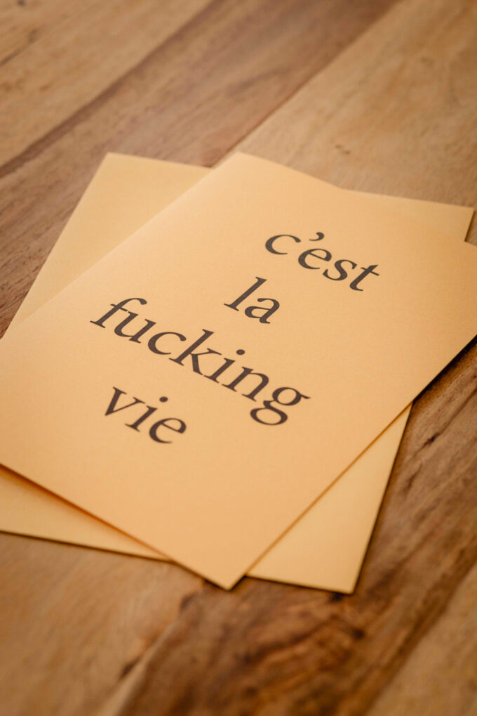 Mutmacherkarte "C'est la fucking vie" – Bild 3