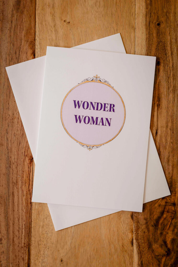 Mutmacherkarte "Wonder Woman"