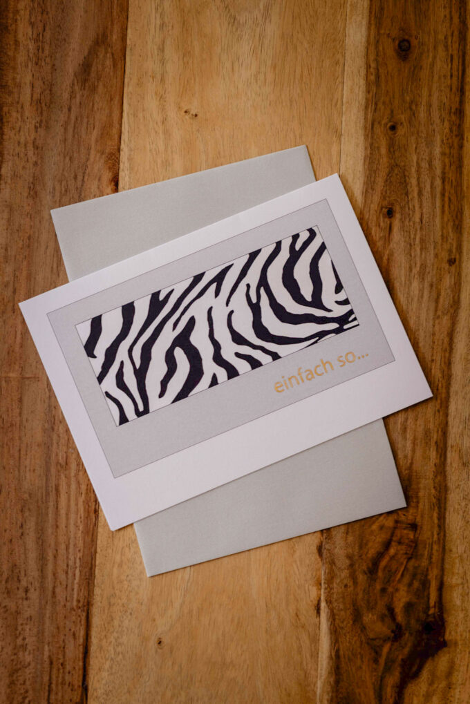 Kunstkarte "Zebra"