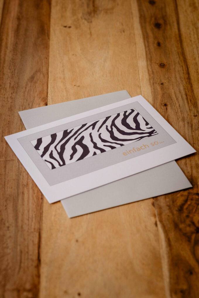 Kunstkarte "Zebra" – Bild 2