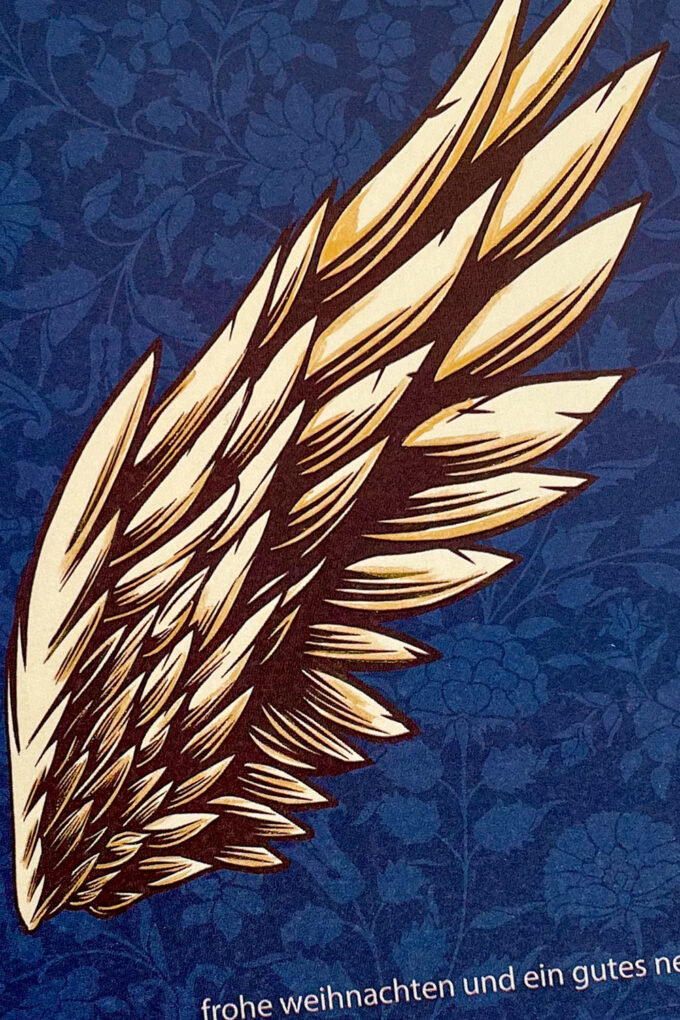 Weihnachtskarte «Goldener Flügel» – Bild 2