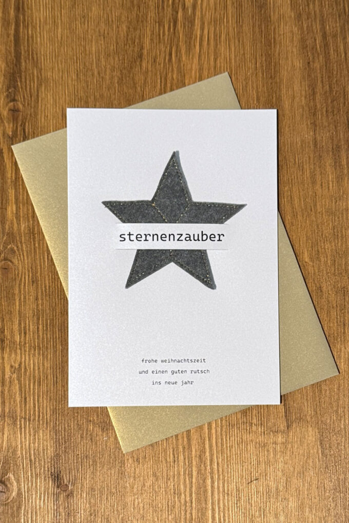 Weihnachtskarte «Sternenzauber»