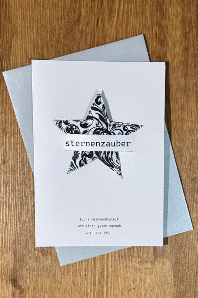 Weihnachtskarte «Sternenzauber 3»