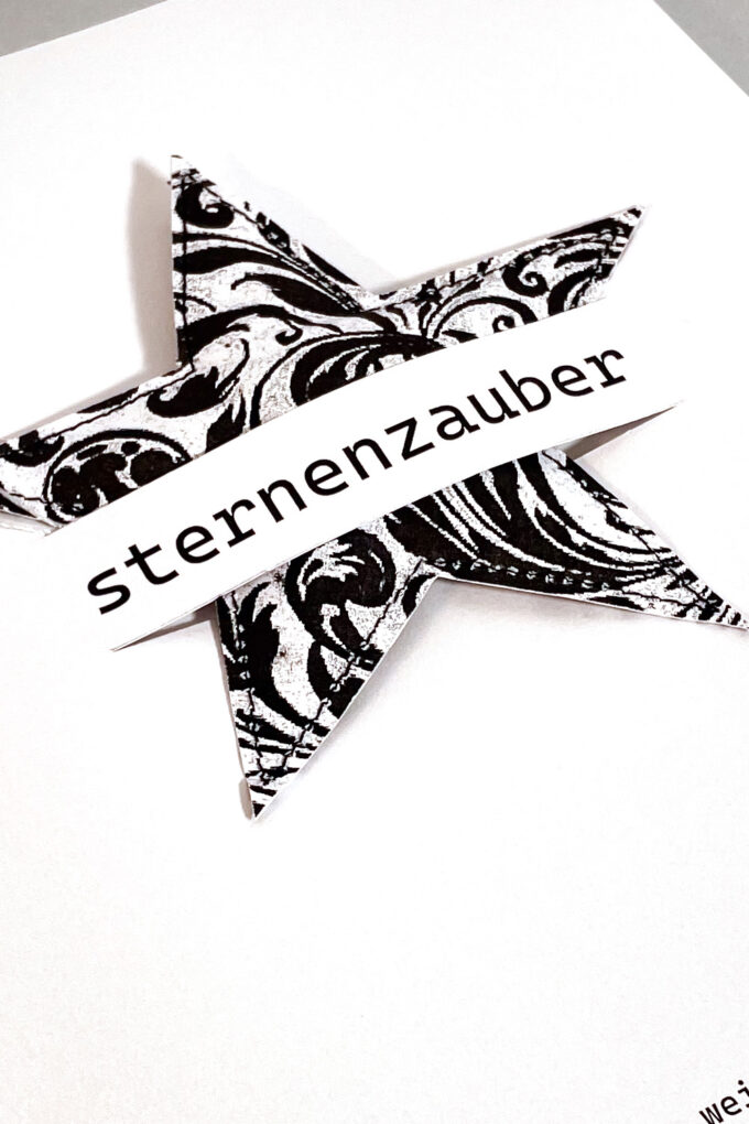Weihnachtskarte «Sternenzauber 3» – Bild 2