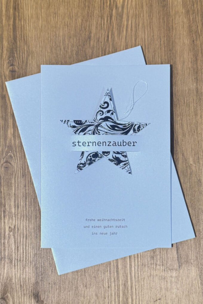 Weihnachtskarte «Sternenzauber 4»