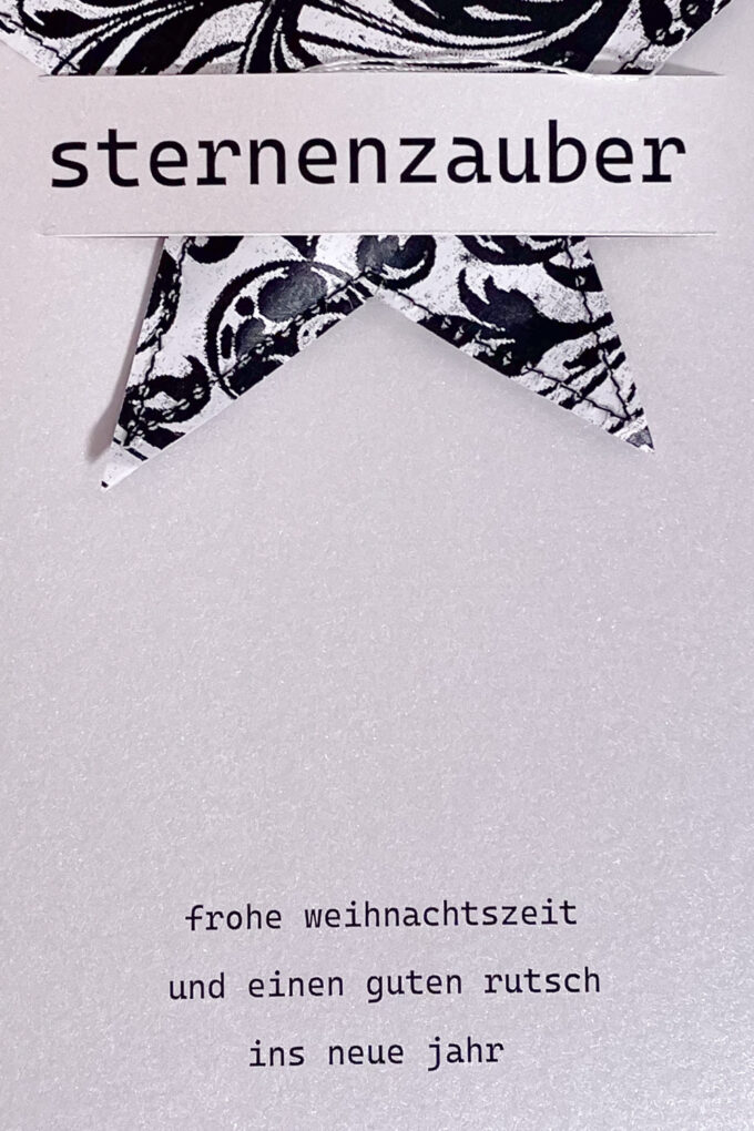 Weihnachtskarte «Sternenzauber 4» – Bild 2