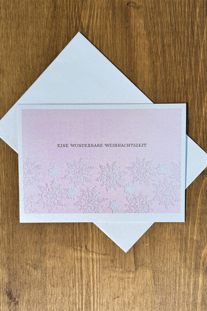 Weihnachtskarte «Schneeflocken»