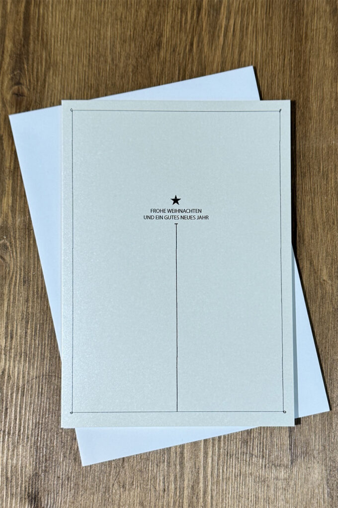 Weihnachtskarte «Schlichter Schriftzug»