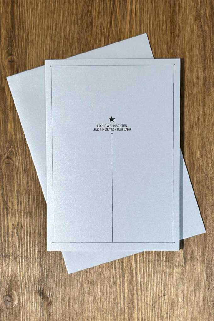 Weihnachtskarte «Schlichter Schriftzug 2»