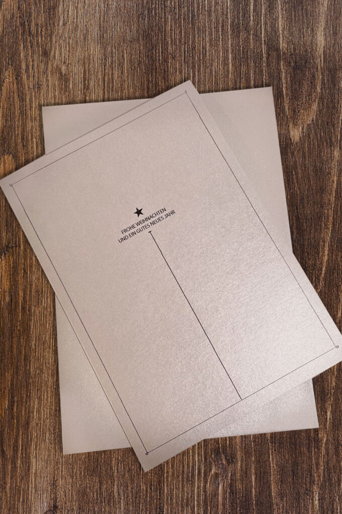 Weihnachtskarte «Schlichter Schriftzug 2»