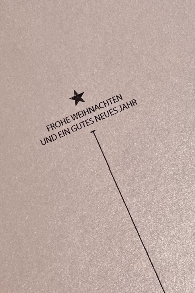 Weihnachtskarte «Schlichter Schriftzug 2» – Bild 2