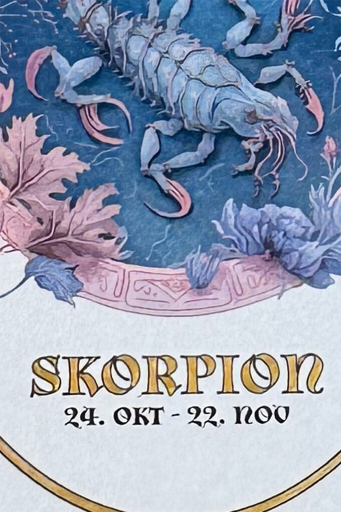 Sternzeichenkarte Skorpion – Bild 2