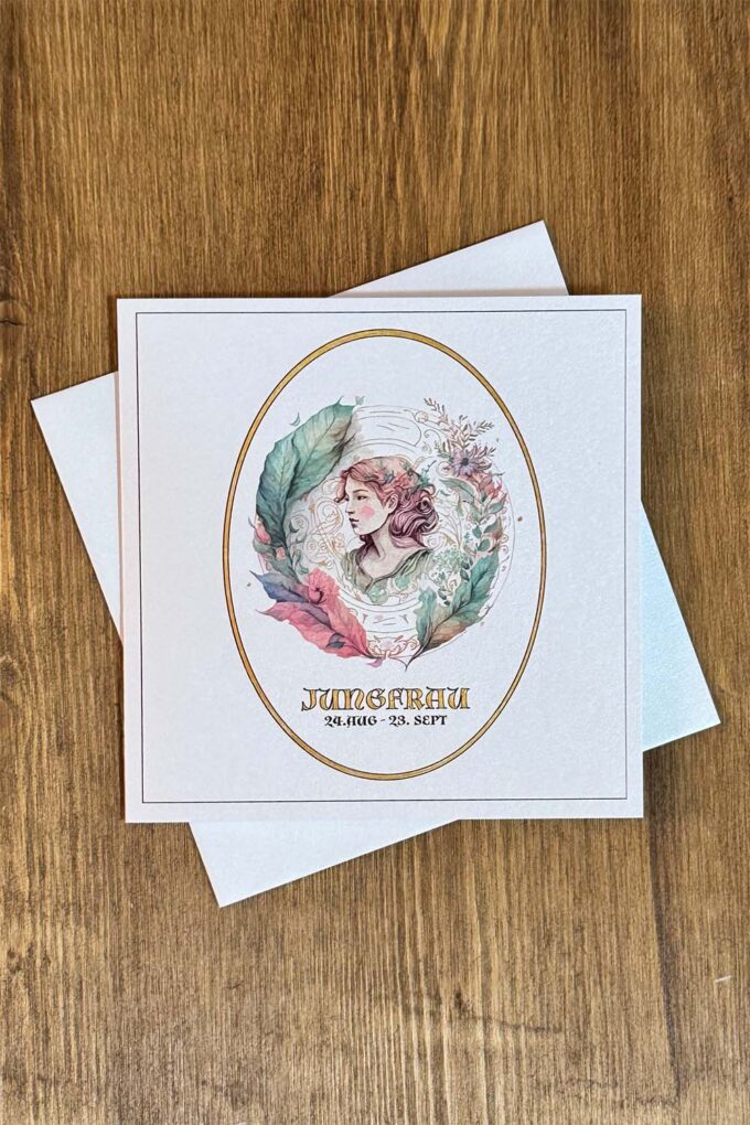 Sternzeichenkarte Jungfrau