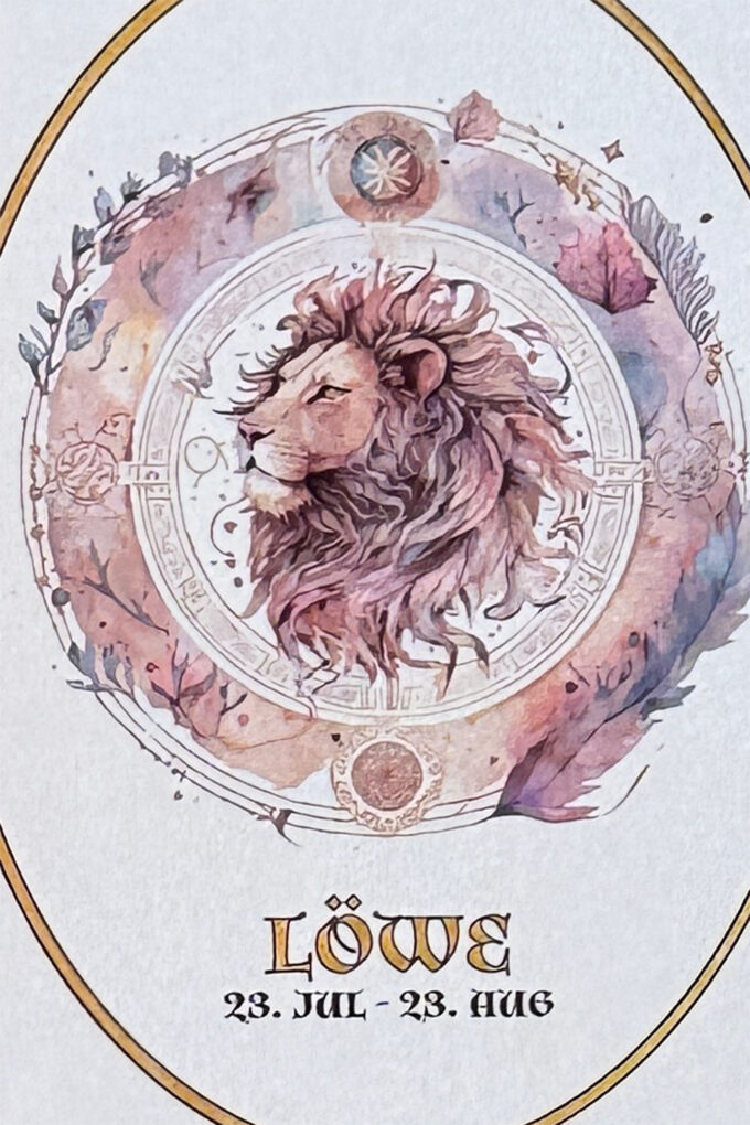 Sternzeichenkarte Löwe – Bild 2