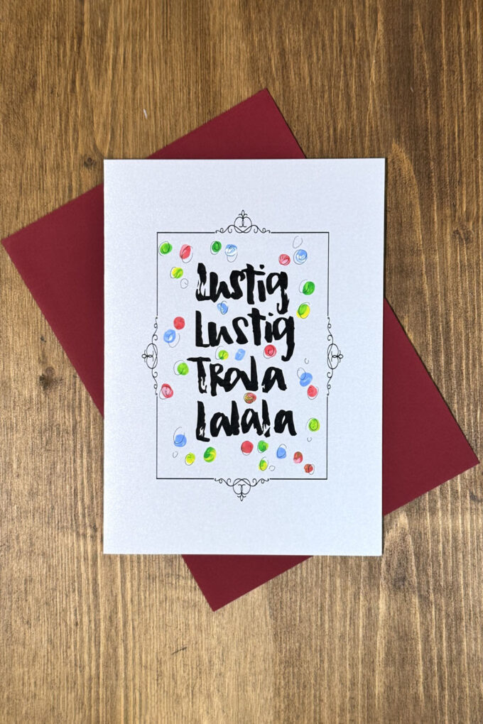 Kunstkarte "Lustig, Lustig, Tralalala 2"